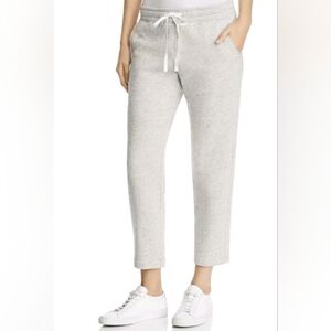 TOMMY BAHAMA Sparkling Sans Cropped Sweatpants Fossil Gray Gold Threading Sz XL